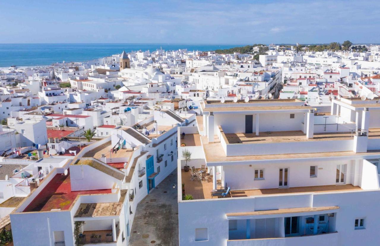 Terraza Trafalgar Apartamento Tipo Penthouse Con Enorme Terraza Y Vistas Al Mar Conil De La Frontera Esterno foto